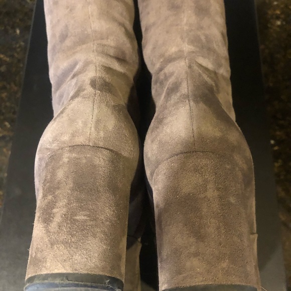 Saint Laurent suede over the knee boots - Picture 5 of 6